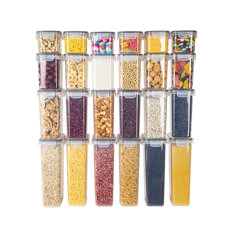 24-Piece Plastic Food Storage Container Set