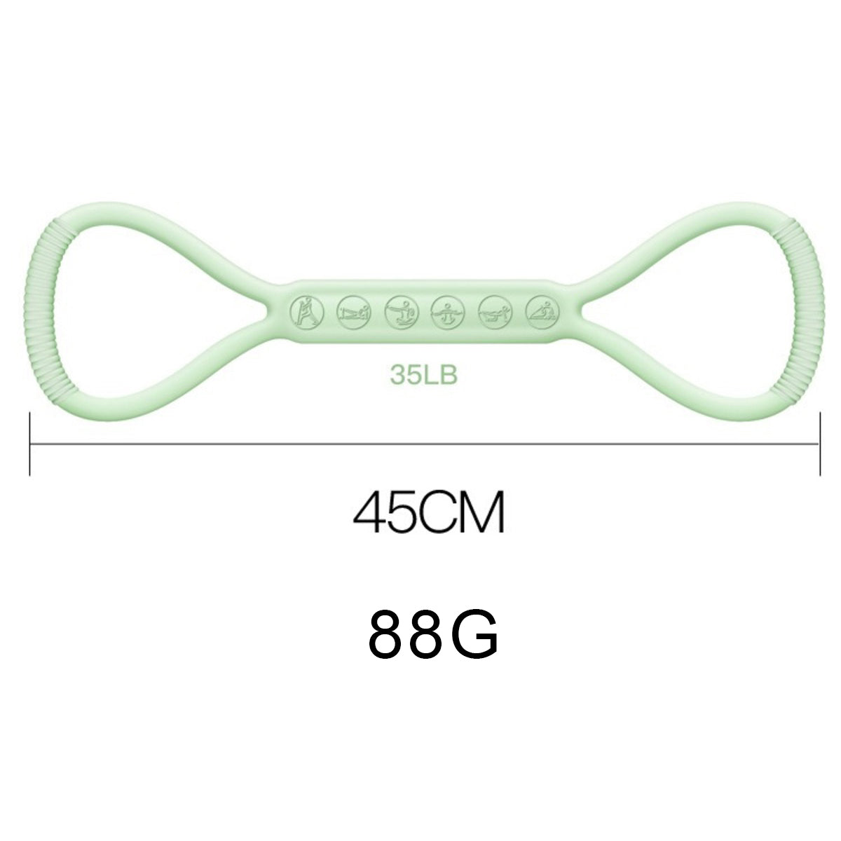 Three-Piece Figure-Eight Resistance Band Set