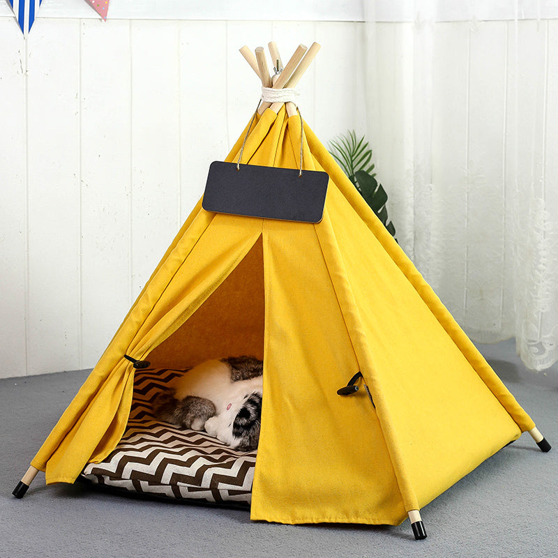 Striped Pet Teepee Tent