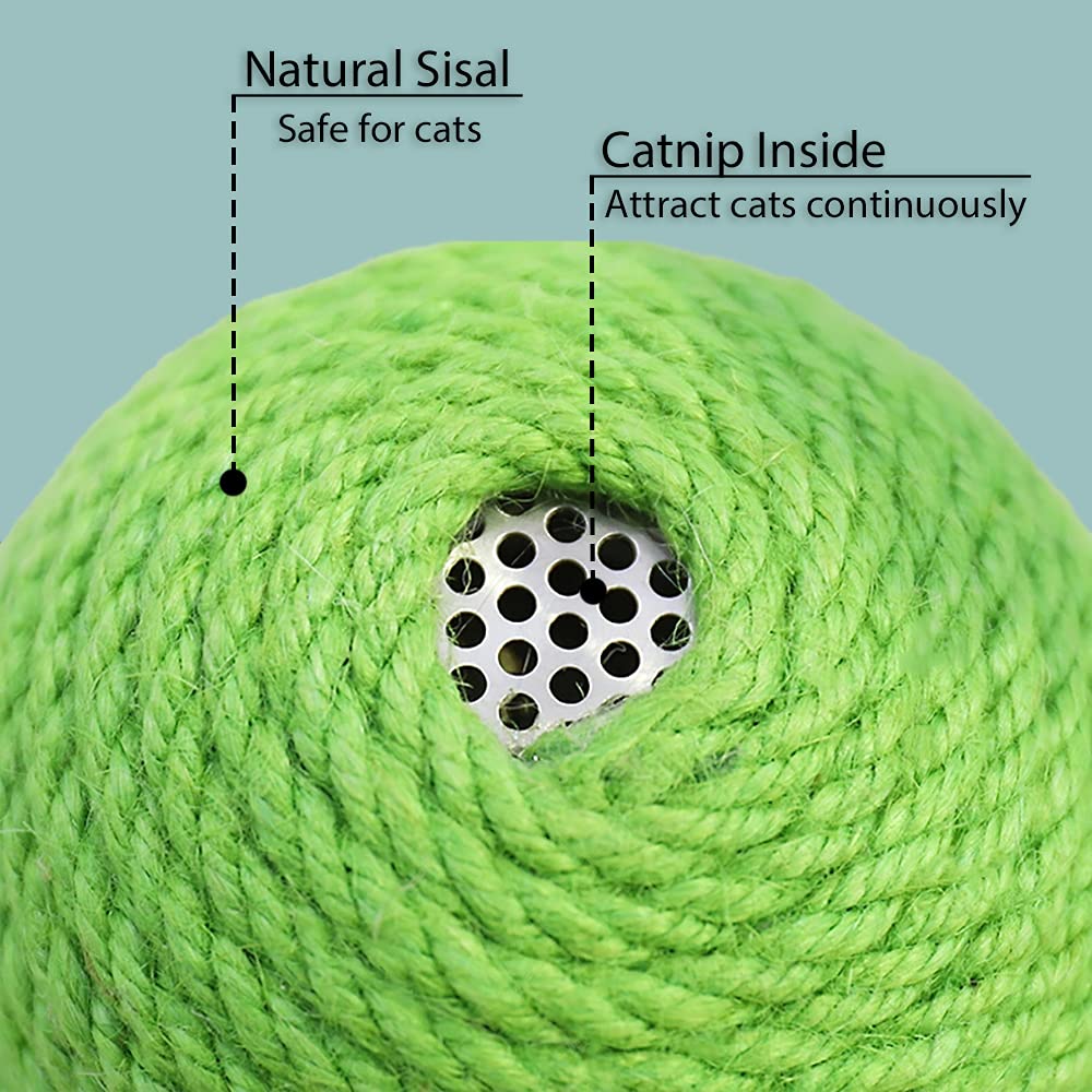 Sisal Cactus Cat Scratcher with Ball