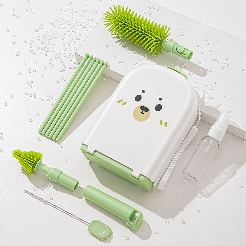 Bottle Cleaning Brush Set with Storage Case