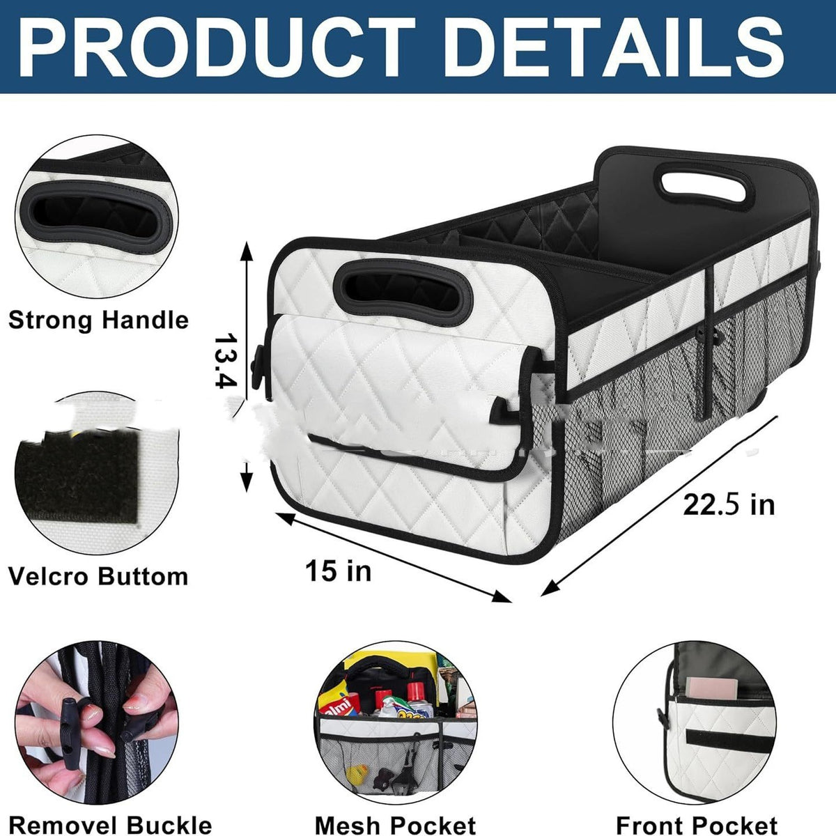 Fabric Car Trunk Organizer