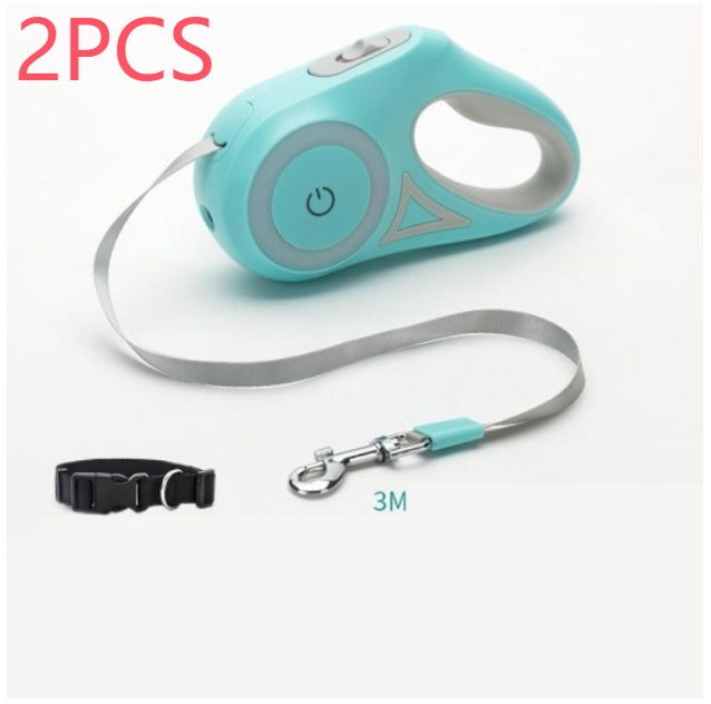 Retractable Dog Leash with Light