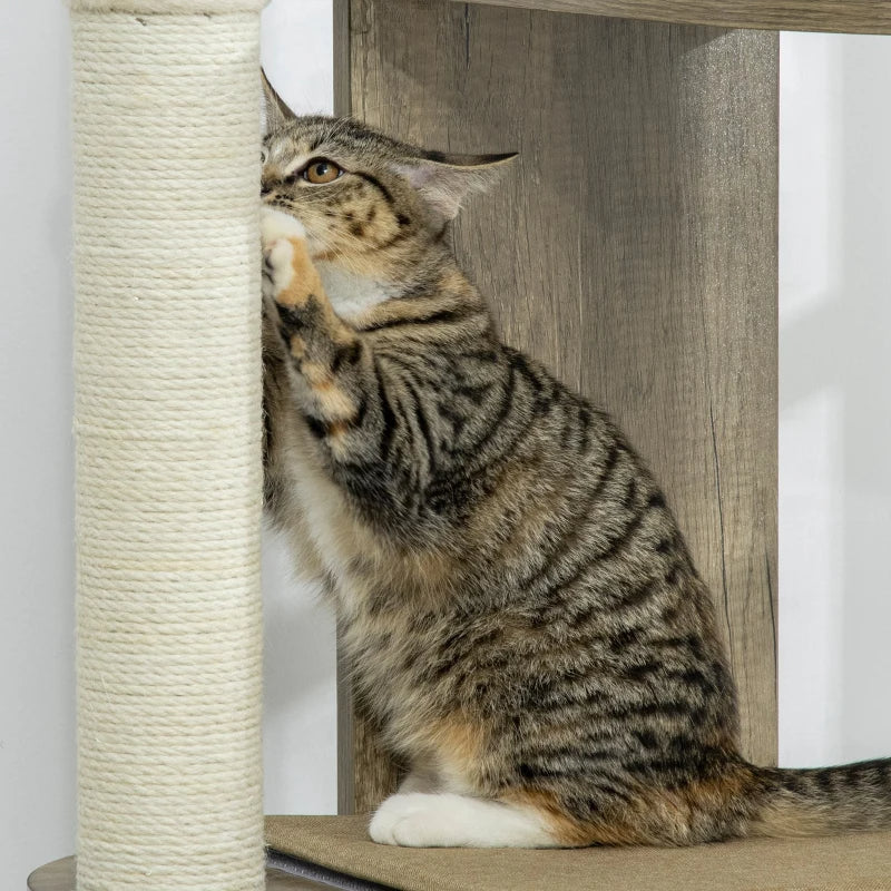 Corner Cat Tree with Four Padded Platforms
