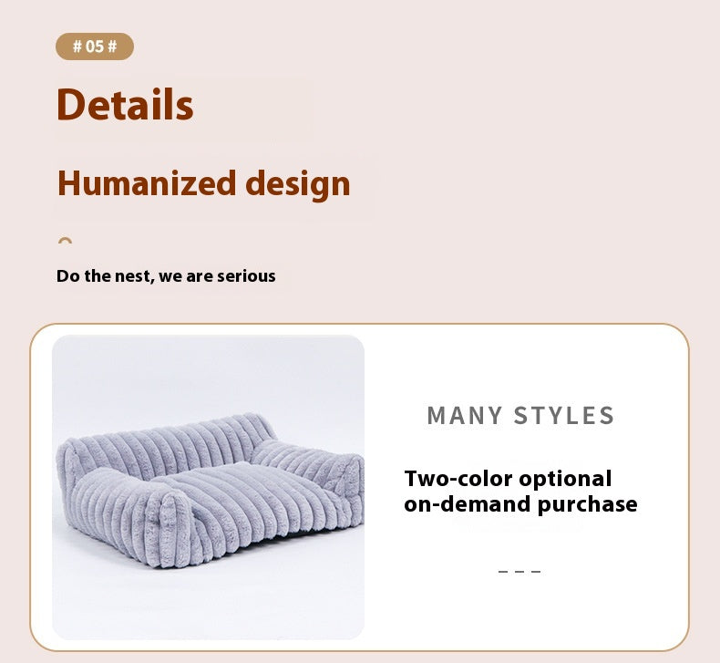 Padded Dog and Cat Bed