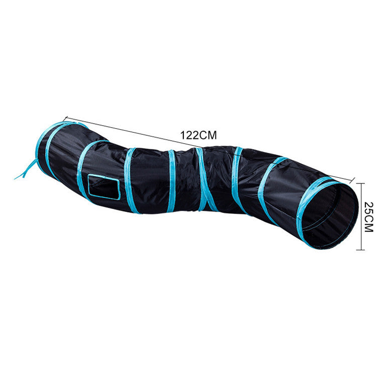 Foldable S-Shaped Cat Tunnel