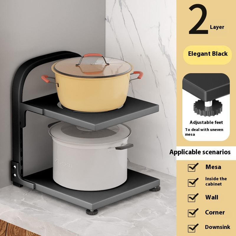 Adjustable Carbon Steel Pot Rack