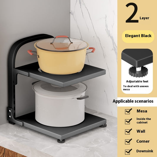 Adjustable Carbon Steel Pot Rack