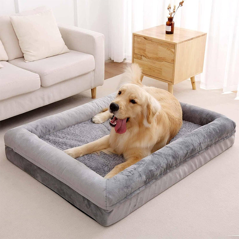 Large Cushioned Pet Bed