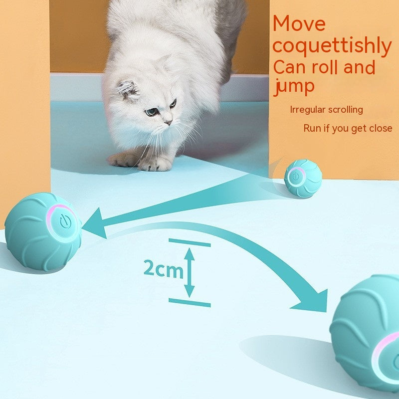 Rechargeable Rolling Cat Toy Ball