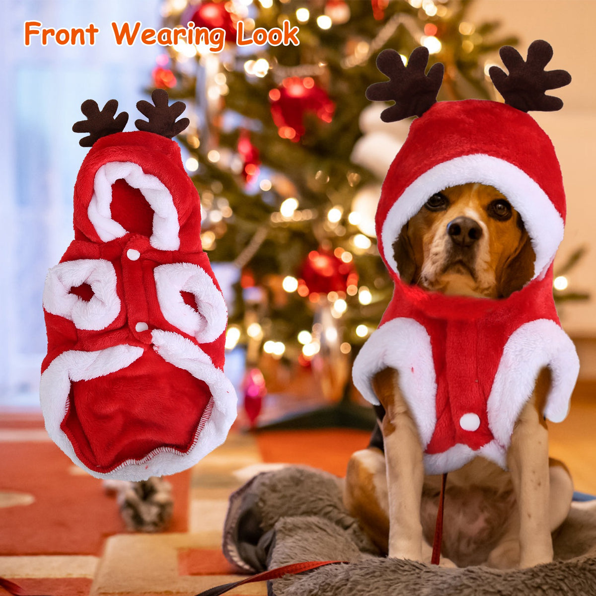 Christmas Reindeer Antler Pet Outfit