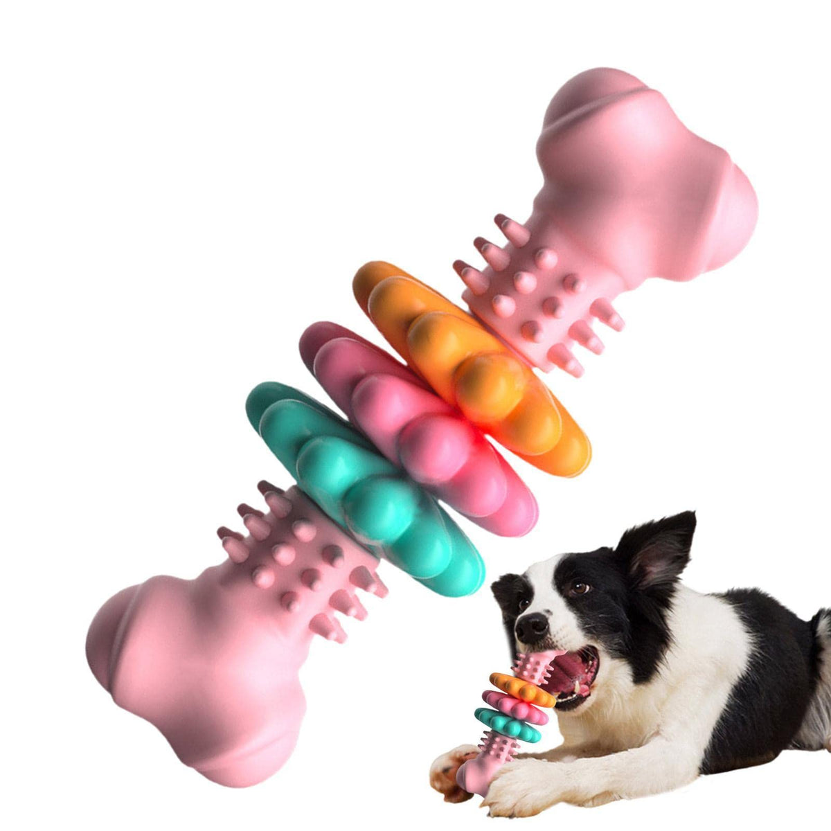 Textured TPR Bone Dog Toy