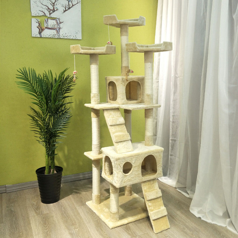 Multi-Level Cat Tree with Scratching Posts