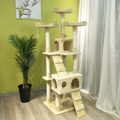 Multi-Level Cat Tree with Scratching Posts