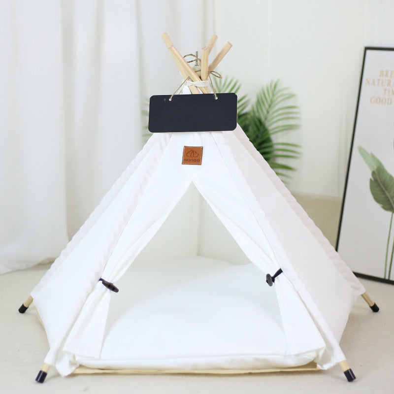 Striped Pet Teepee Tent