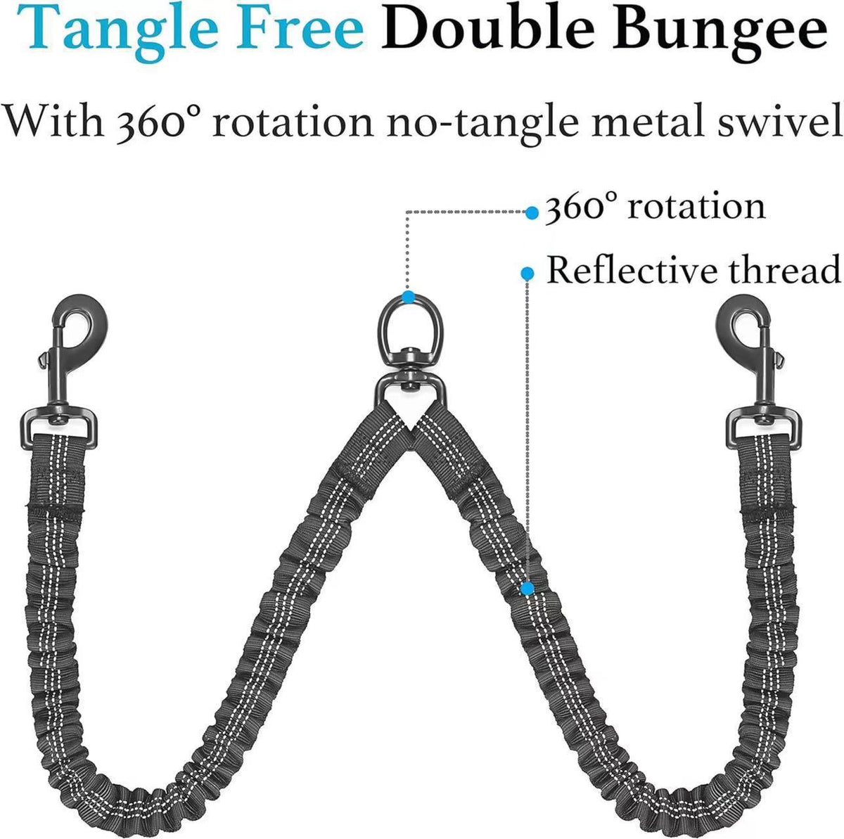 Dual Retractable Dog Leash