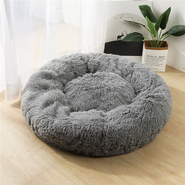Round Plush Pet Bed