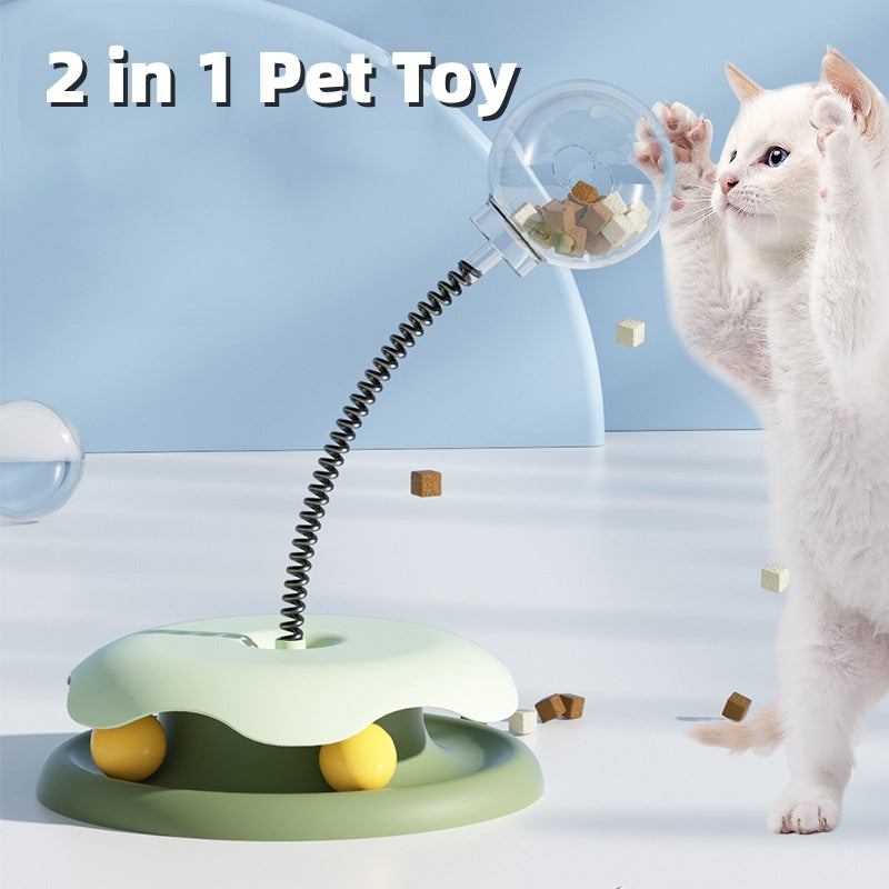 Treat-Dispensing Cat Ball Track Toy