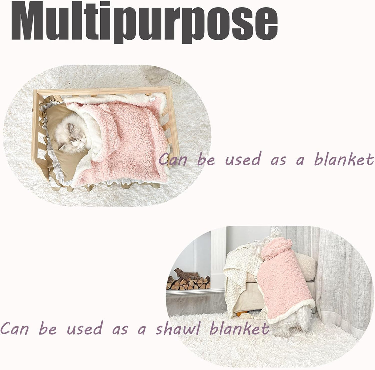 Hooded Teddy Bear Fleece Pet Cape
