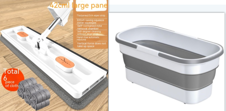 Rotating Flat Mop and Replacement Pads