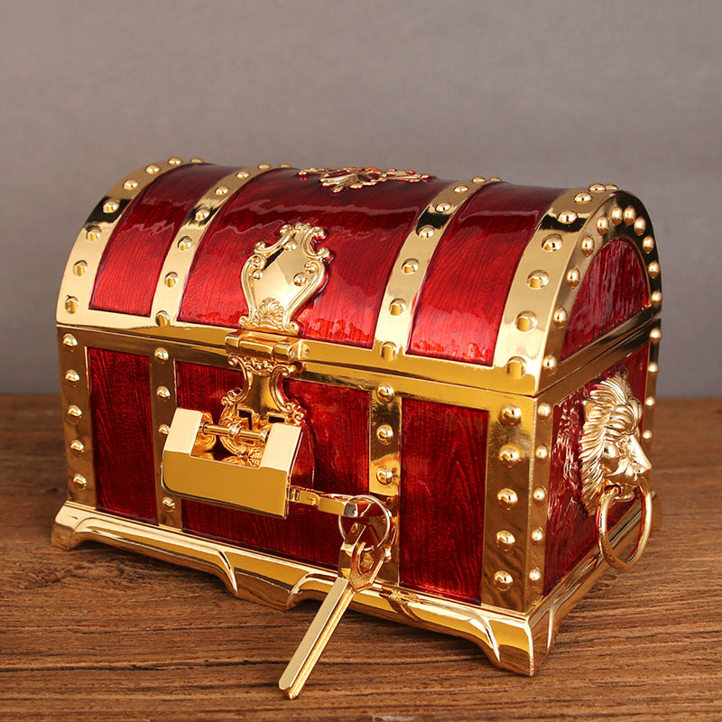 Zinc Alloy Jewelry Box with Lock