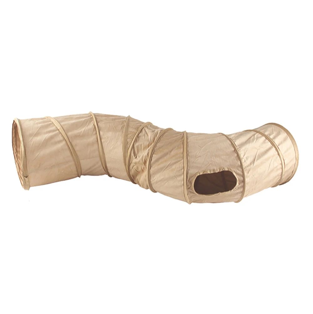 Collapsible S-Shaped Cat Tunnel