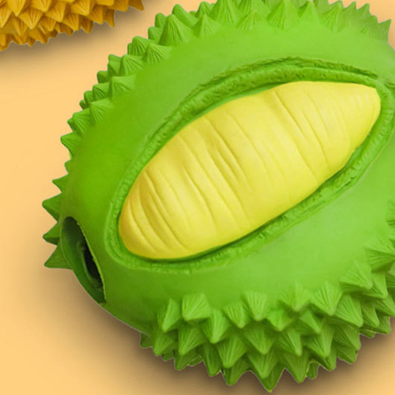 Fruit-Shaped Rubber Dog Toy