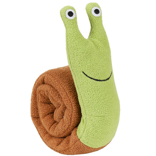 Fleece Snail Dog Puzzle Toy