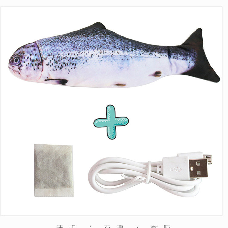 USB-Charging Moving Fish Cat Toy