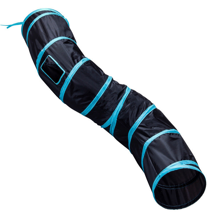 Foldable S-Shaped Cat Tunnel
