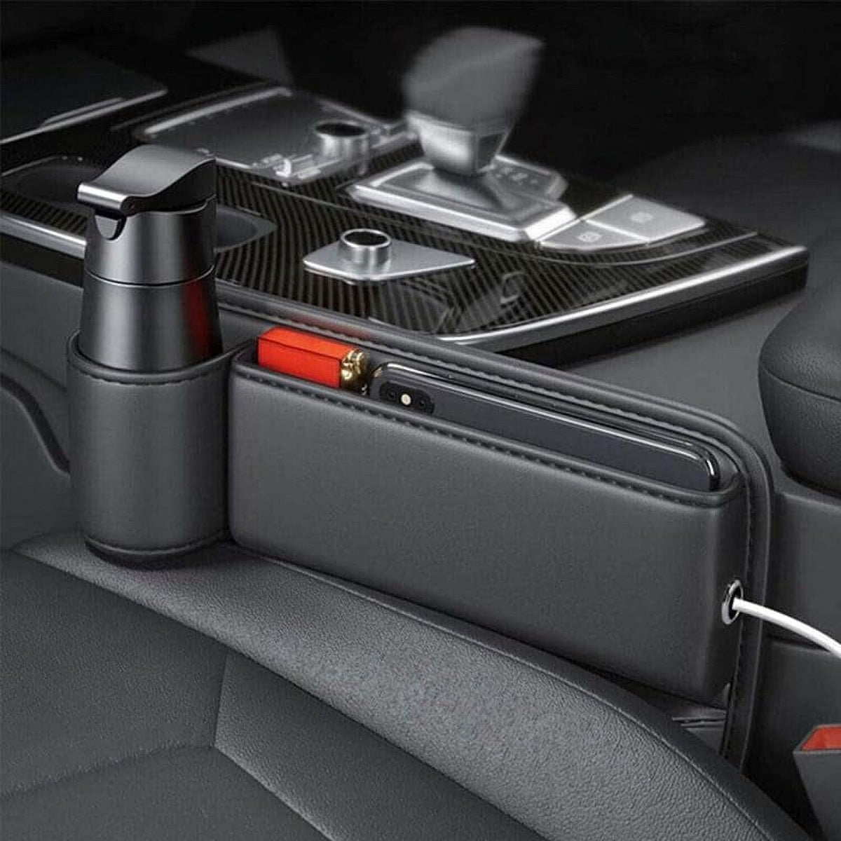 Car Seat Gap Organizer with Cup Holder