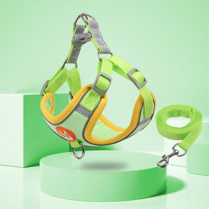 Adjustable Pet Harness and Leash Set