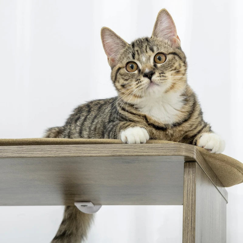 Corner Cat Tree with Four Padded Platforms