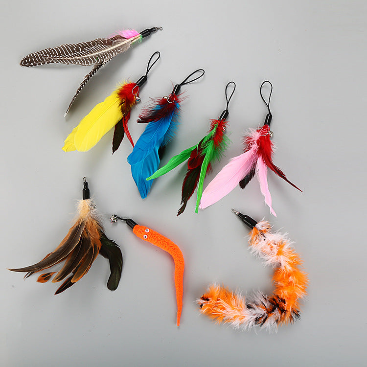 Ten-Piece Cat Teaser Wand Set
