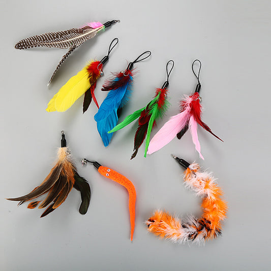 Ten-Piece Cat Teaser Wand Set
