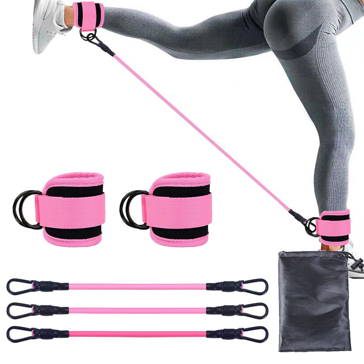Ankle Strap Resistance Band Set