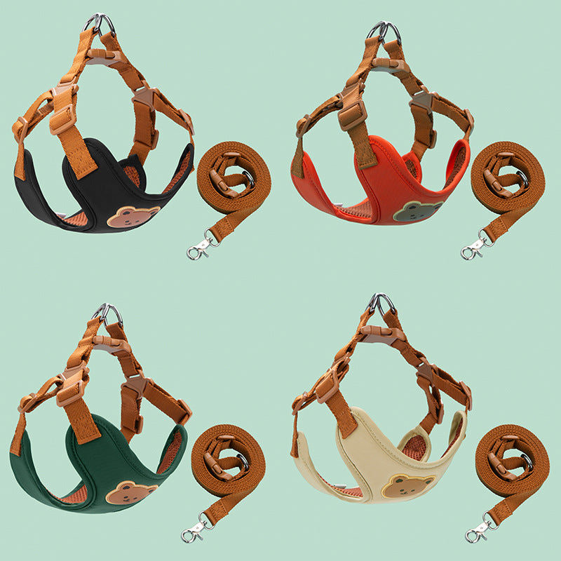 Bear-Pattern Pet Harness