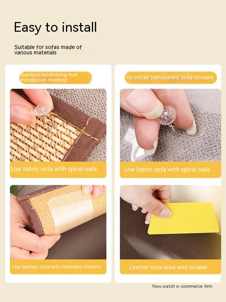 Bamboo Sofa Scratch Protection Mat