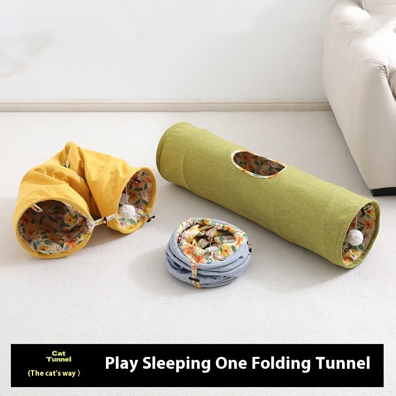Fabric Cat Play Tunnel