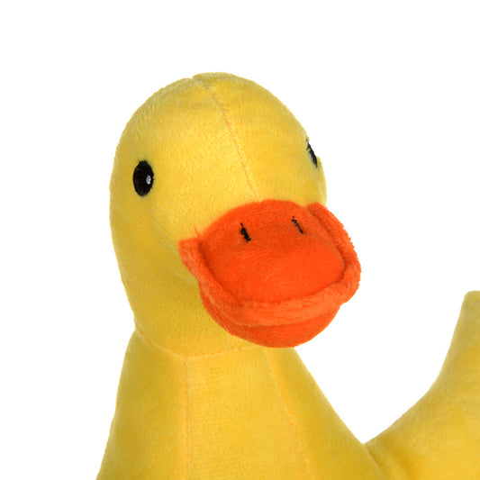 Yellow Duck Plush Dog Toy