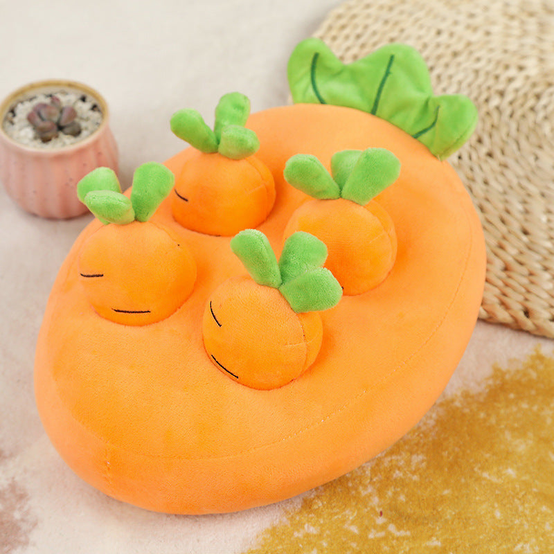 Carrot Patch Plush Pet Snuffle Toy