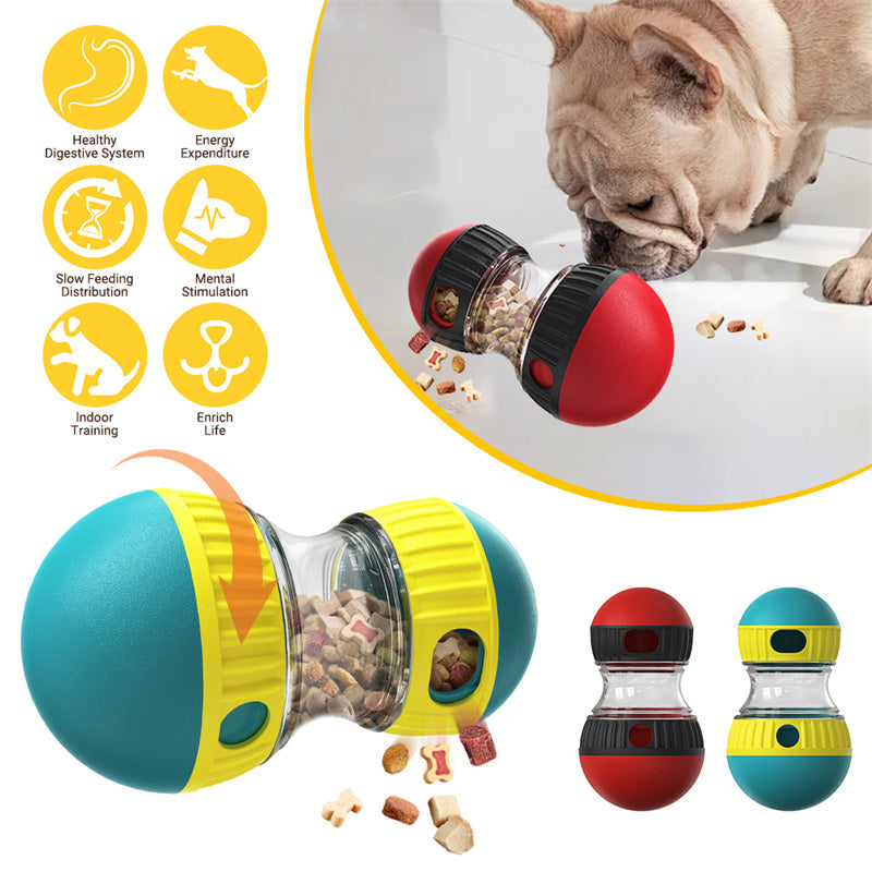 Rolling Treat-Dispensing Pet Toy