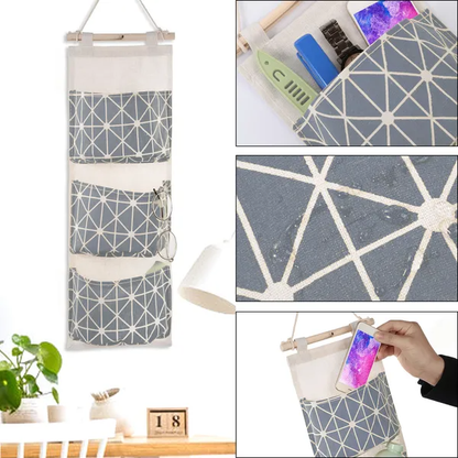Three-Pocket Hanging Storage Organizer