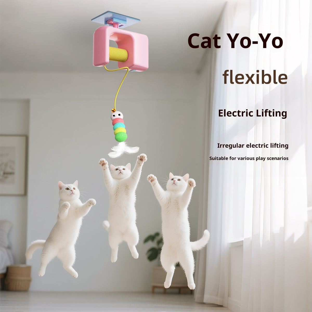 Hanging Motorized Cat Teaser Toy