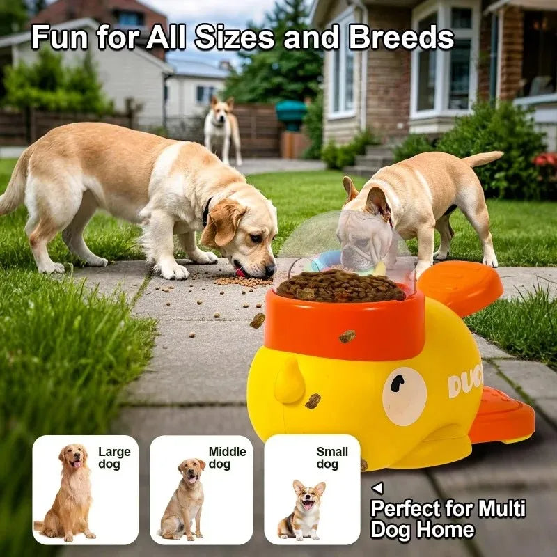 Duck-Shaped Treat-Dispensing Pet Toy