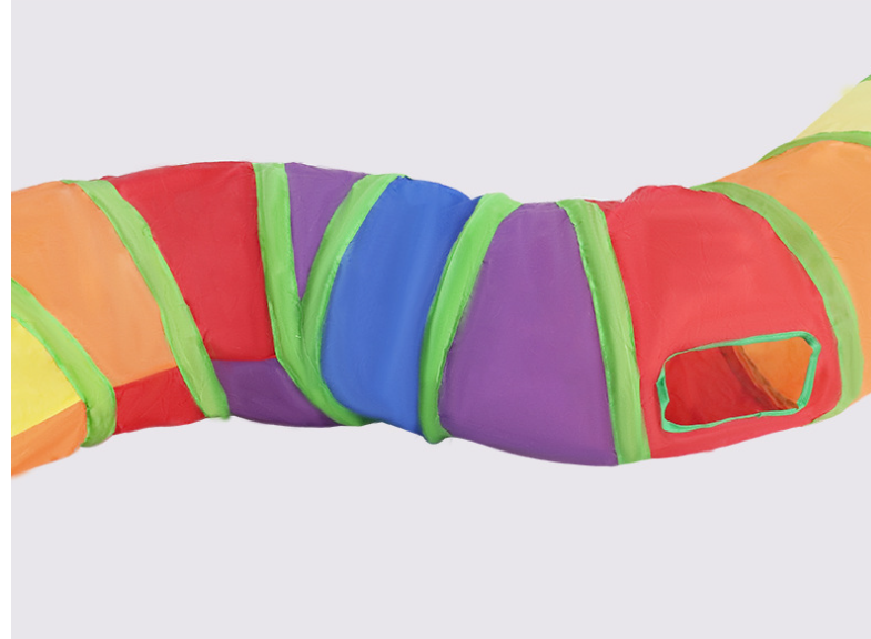 Rainbow S-Shaped Cat Tunnel