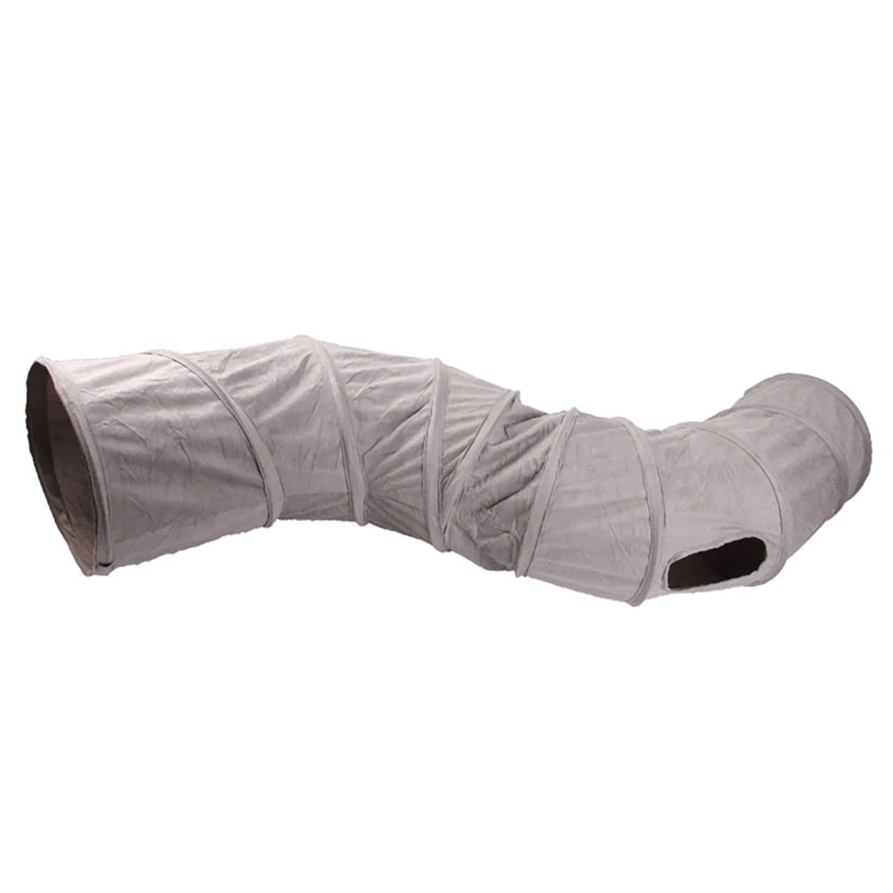 Collapsible S-Shaped Cat Tunnel