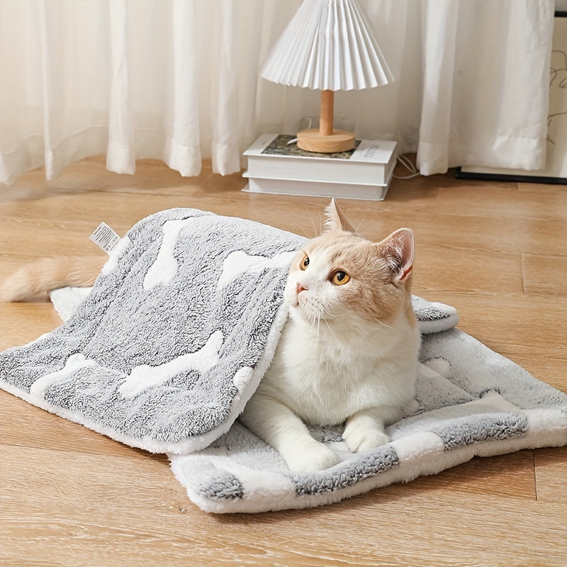 Coral Velvet Pet Crate Mat