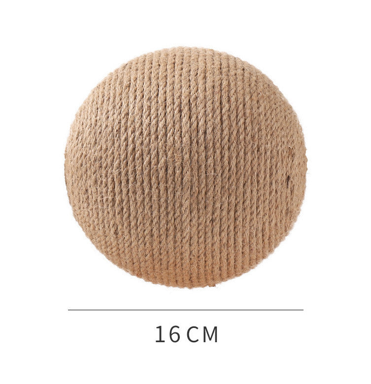 Wood-Frame Cat Scratching Ball