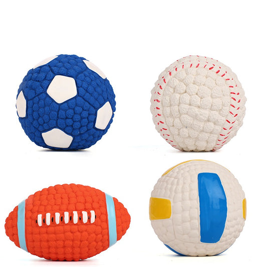 Latex Sports Ball Pet Toy